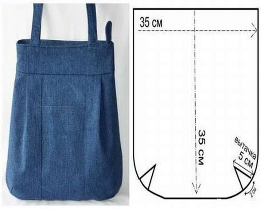 Как сшить своими руками сумку из джинсов, описание этапов работ