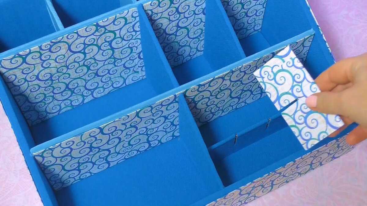 Изготовление органайзеров из картонных коробок: подставки для карандашей и папок своими руками