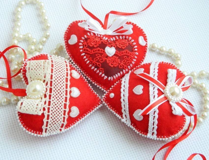 Сердечки из ткани своими руками: валентинки для второй половинки! | крестик