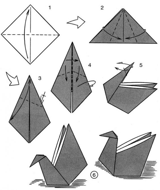 Лебедь из бумаги в технике оригами своими руками поэтапно: топ — 150 фото лучших идей и новинок