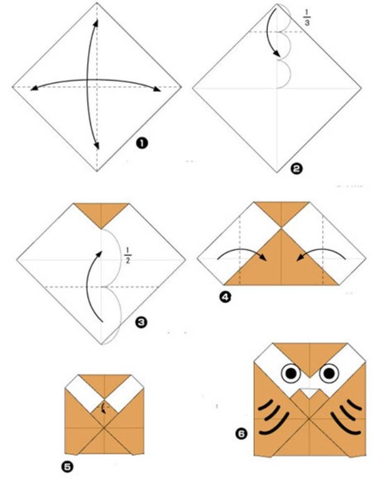Оригами сова своими руками: фото, инструкция, мастер-класс, схемы, шаблоны, новинки