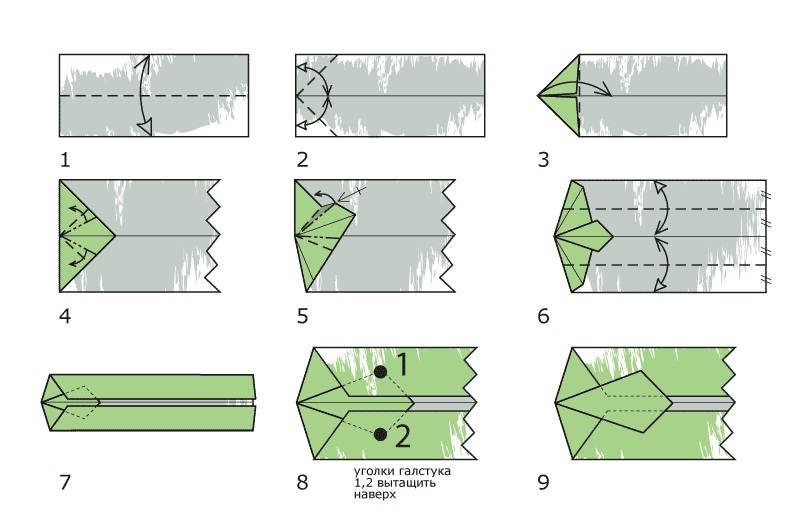 Простое оригами из денег - оригамир