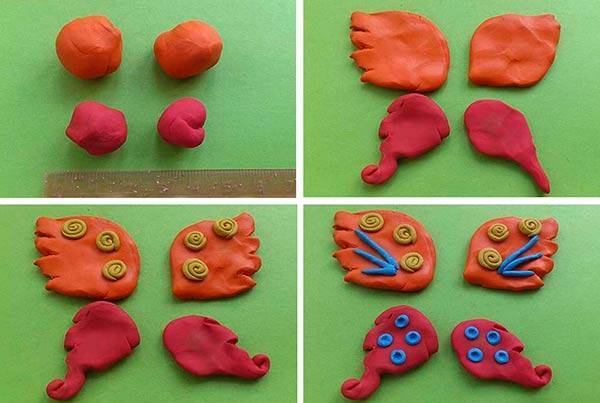 Поделки из пластилина: 90 фото инструкций и схем создания игрушек и украшений