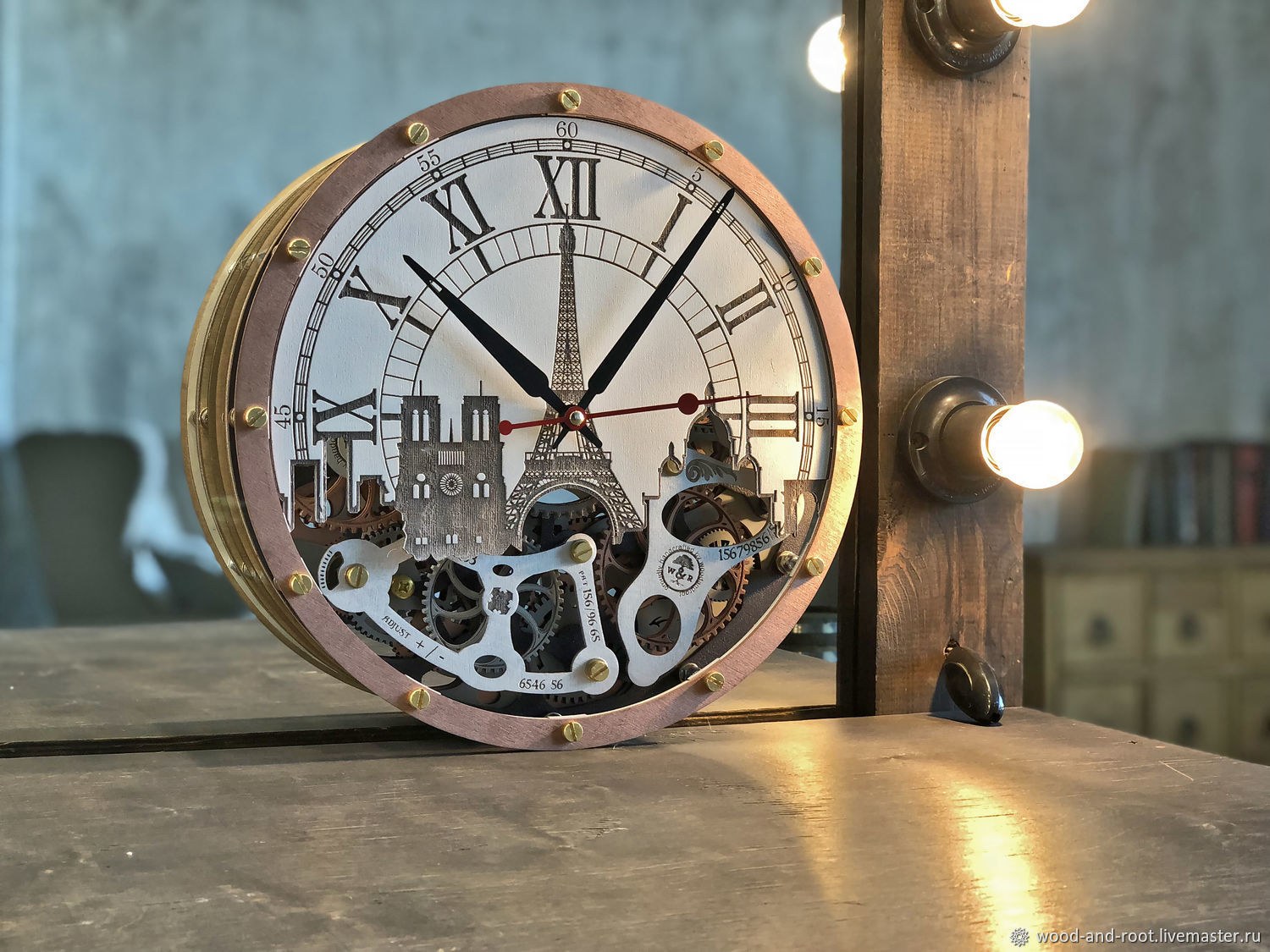 Часы настенные в стиле steampunk. настенные стимпанк часы своими руками