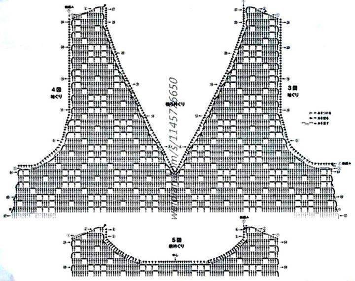 Топ майка женская крючком схема