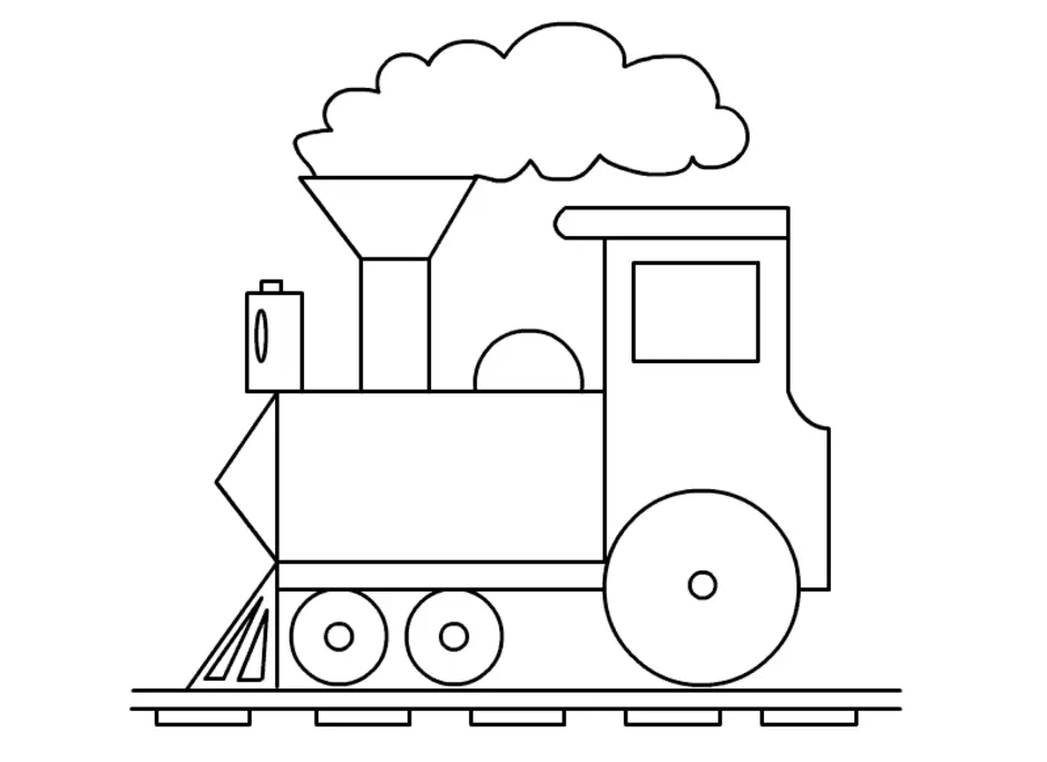 Как рисовать паровоз. Рисование с детьми поезд. Паровоз раскраска для малышей. Паровоз рисунок карандашом. Поэтапное рисование паровоза для детей.