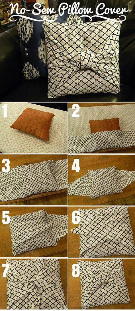 Инструкция, как сшить наволочку на подушку с запахом пошагово