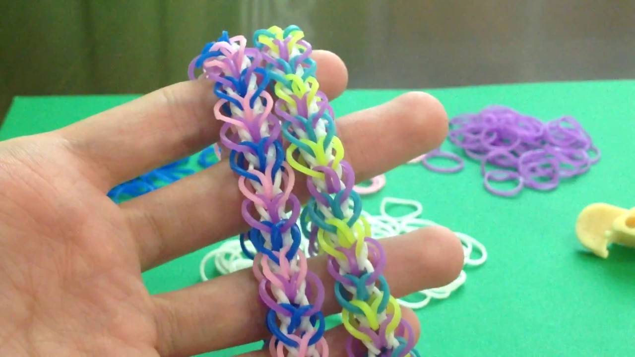 Лёгкие варианты плетения браслетов из резинок для начинающих