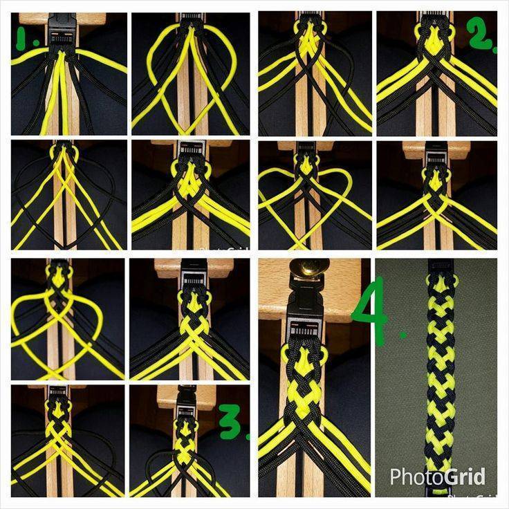 Плетение браслетов из шнурков: как сделать браслет своими руками по инструкции