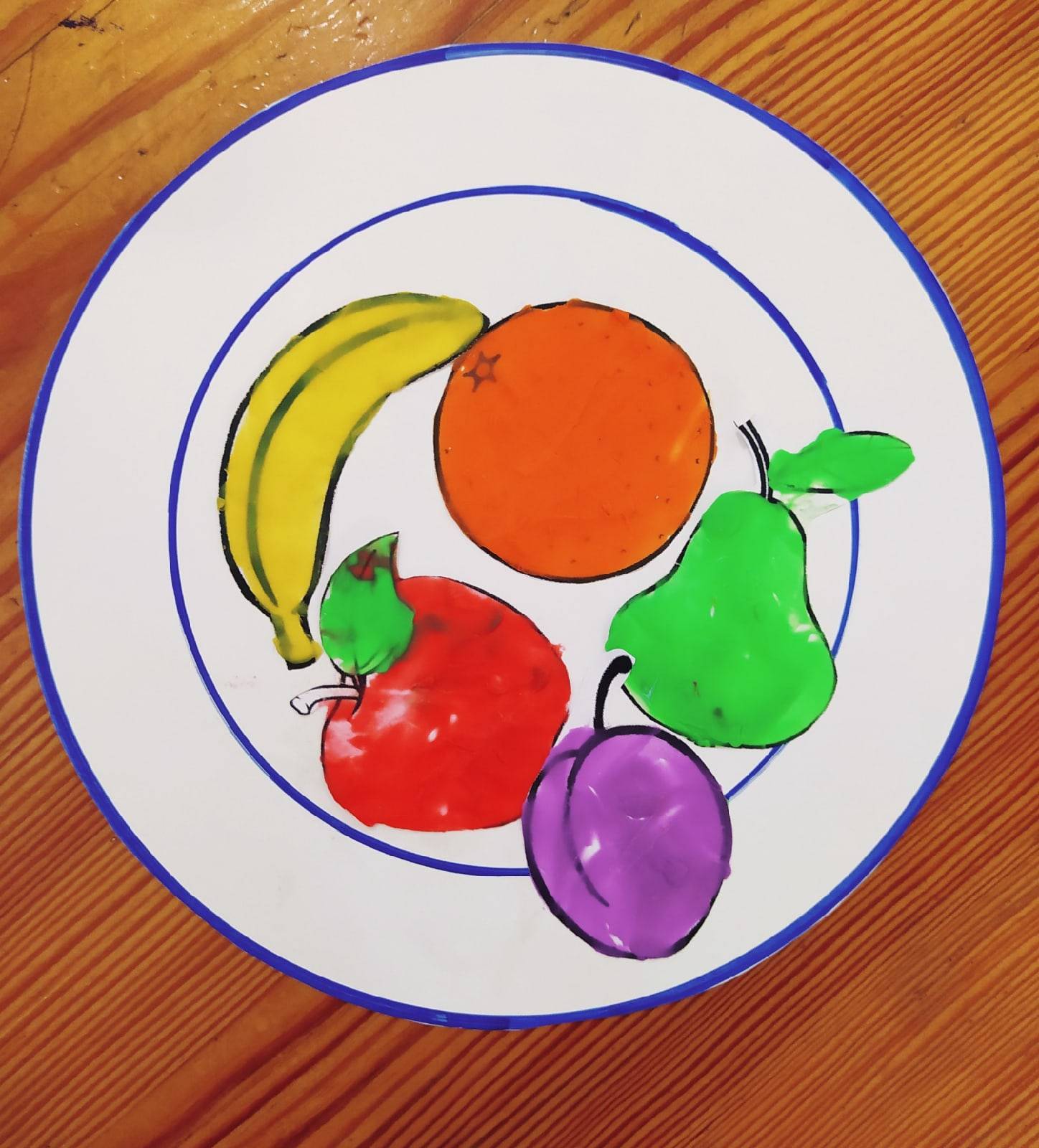 Фрукты из цветной бумаги. аппликация фрукты на тарелке: пособие для воспитателя