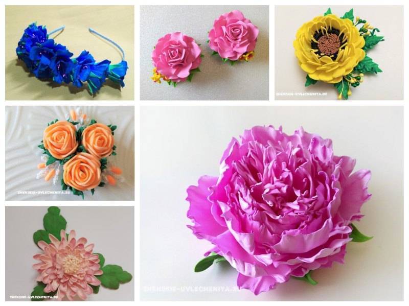 Фоамиран: мастер-класс по изготовлению цветов для начинающих