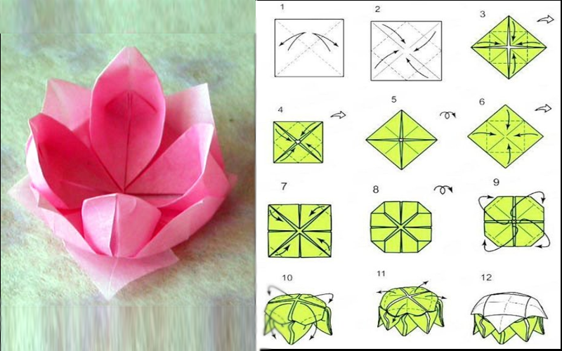 Оригами лотос: мастер классы на примере лотоса из бумаги и лотоса из модулей для начинающих мастеров