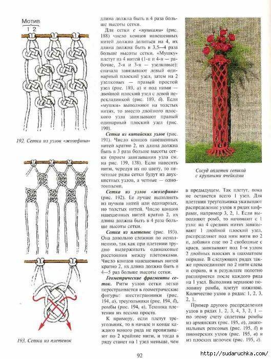 Макраме схема плетения кашпо для цветов