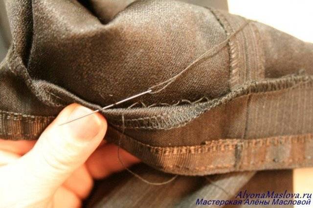 Как подогнуть брюки клейкой лентой