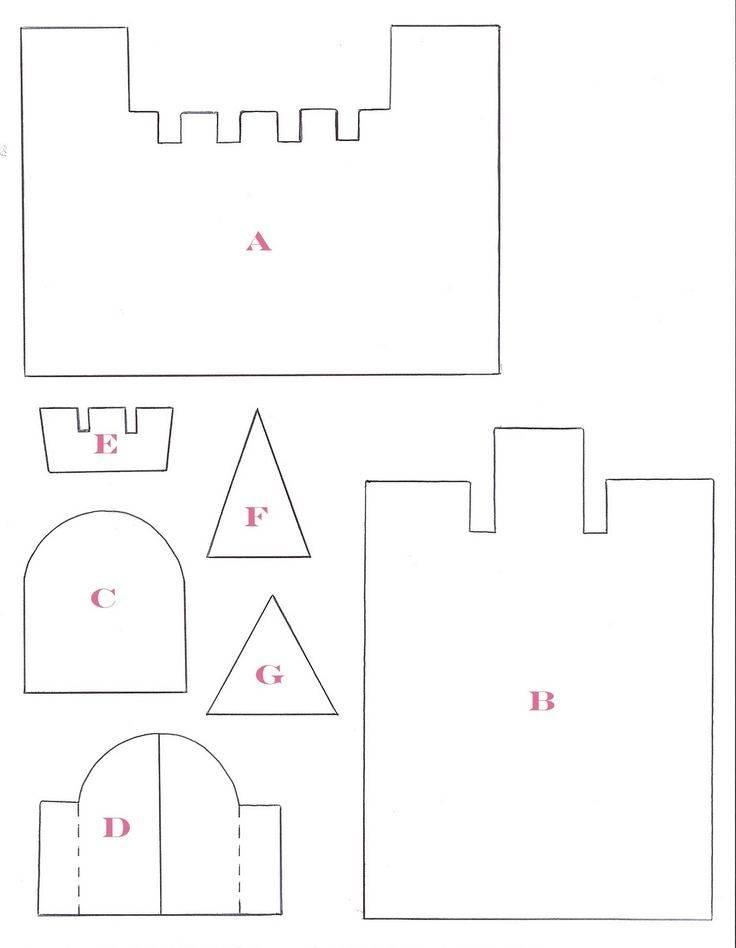 Как сделать средневековый замок из бумаги своими руками по схеме или шаблону