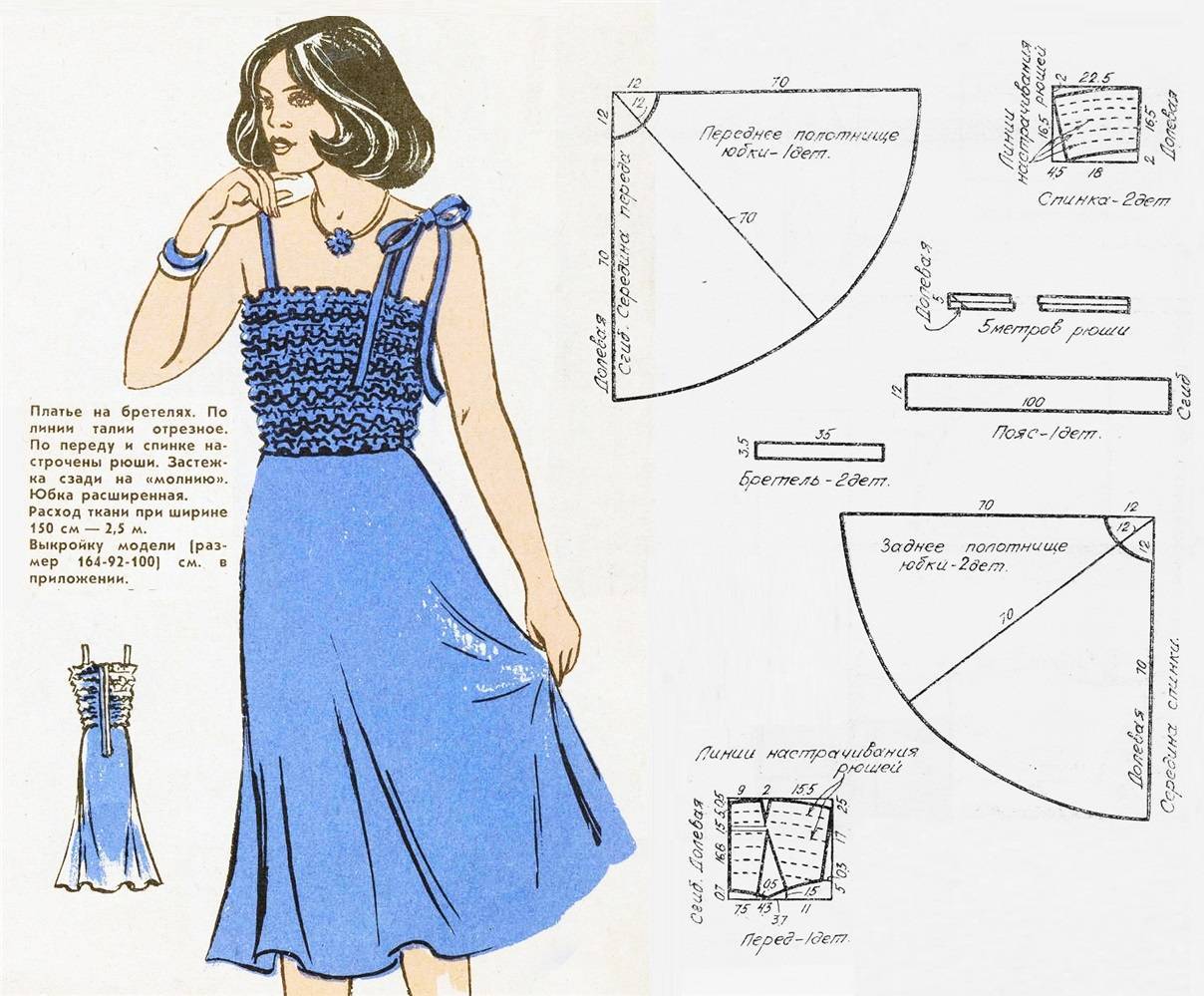Платья для шитья с выкройками