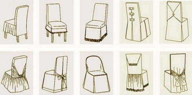 Как правильно шить чехлы разных моделей на стулья, подсказки хозяйкам
