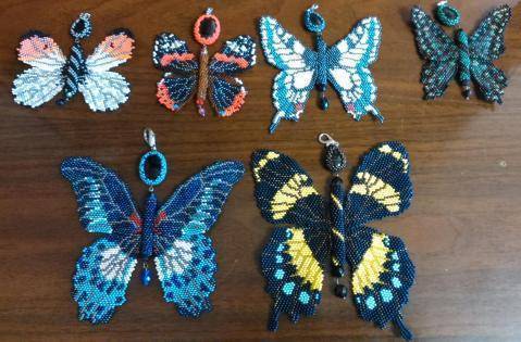 Бабочка из бисера: схемы плетения и идеи, фото и видео