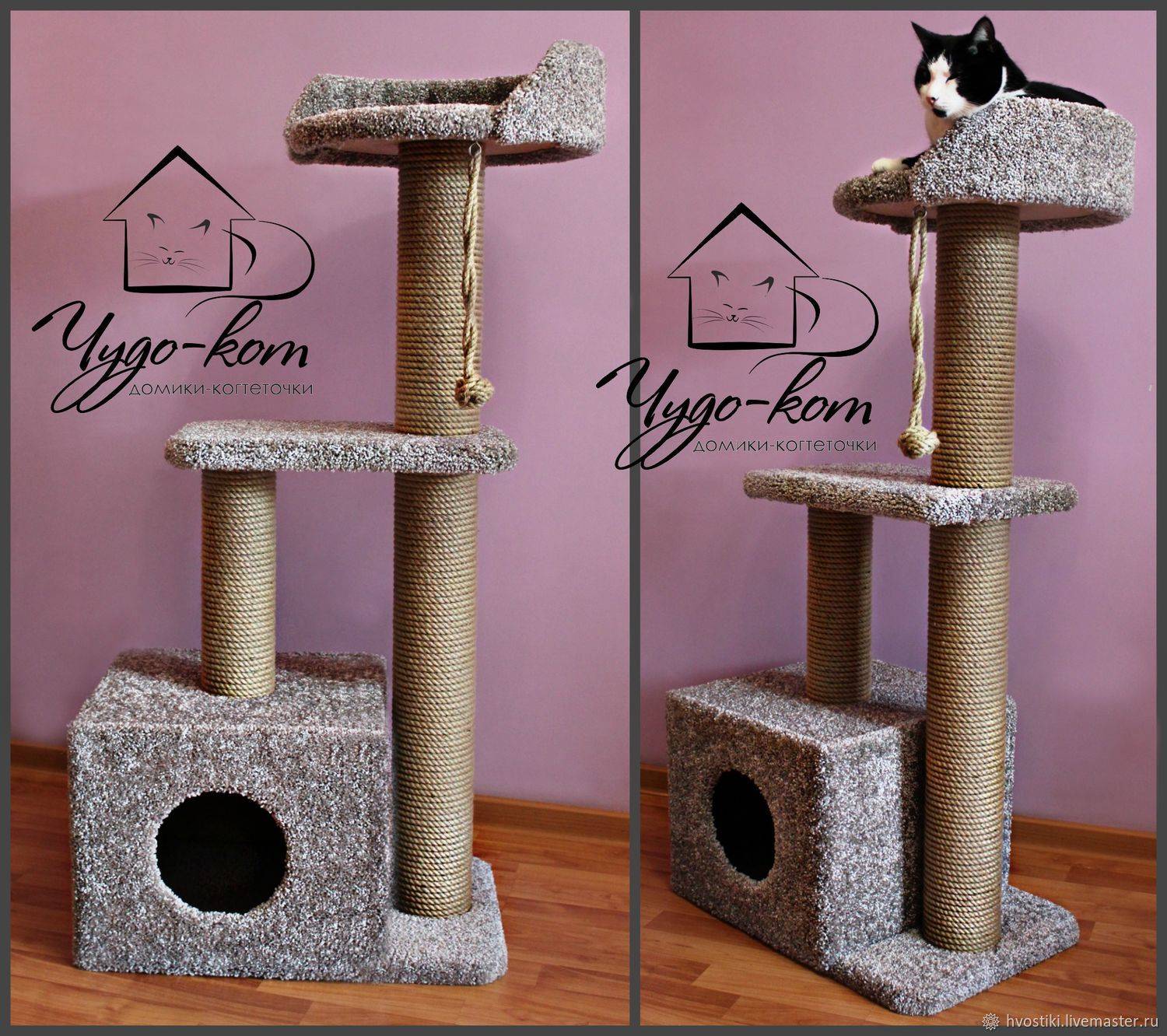 Как сделать домик для кошки из коробки своими руками: пошаговая инструкция с фото - animallist.ru