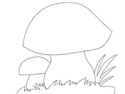 Конспект занятия по аппликации на тему: "грибы". трафареты грибов шаблоны для аппликации гриба для детей