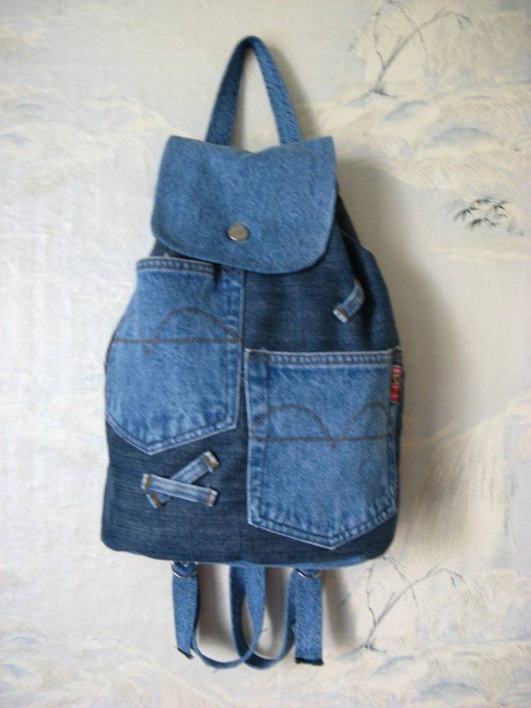 Рюкзак из старых джинсов своими руками, выбор материала, нюансы пошива