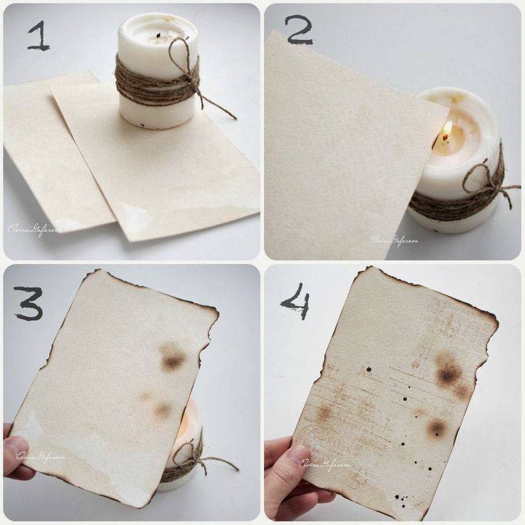 Как сделать лист бумаги под старину с помощью чая и кофе • siniy-chay.ru