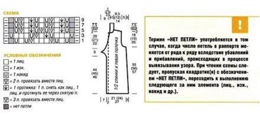 Жилет на спице описание схема русском языке