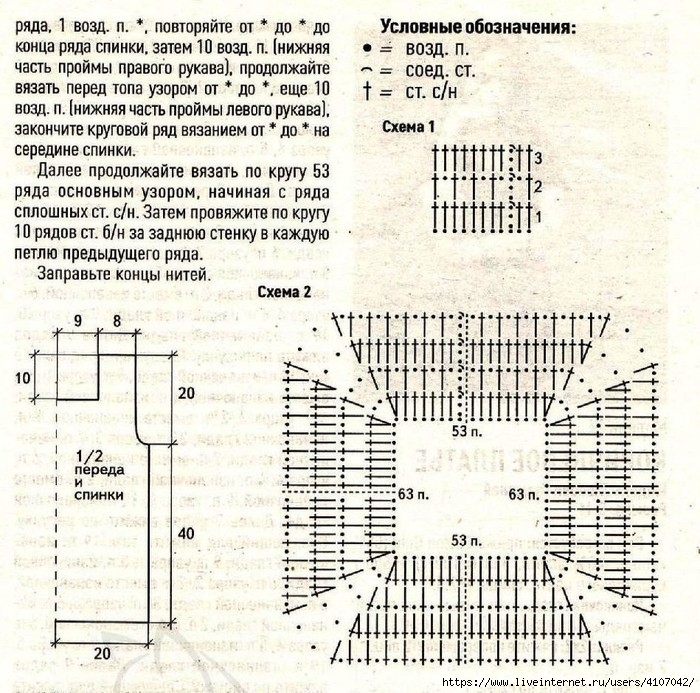 Вязание регланом платья