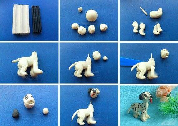 Собака из пластилина – руководство для начинающих по лепке и советы по украшению (70 фото)