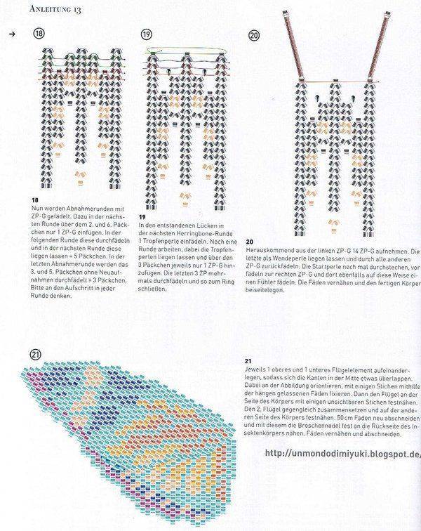 Схема плетения бабочки из бисера: мастер класс своими руками