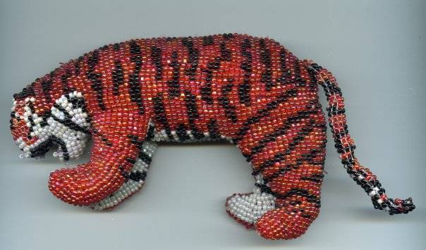 Способы плетения тигра из бисера