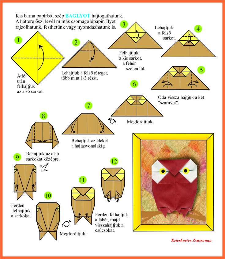 Оригами сова: сборка своими руками, подробная инструкция и разновидности, советы и рекомендации