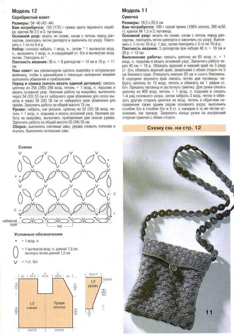 Сумки вязать крючком со схемой
