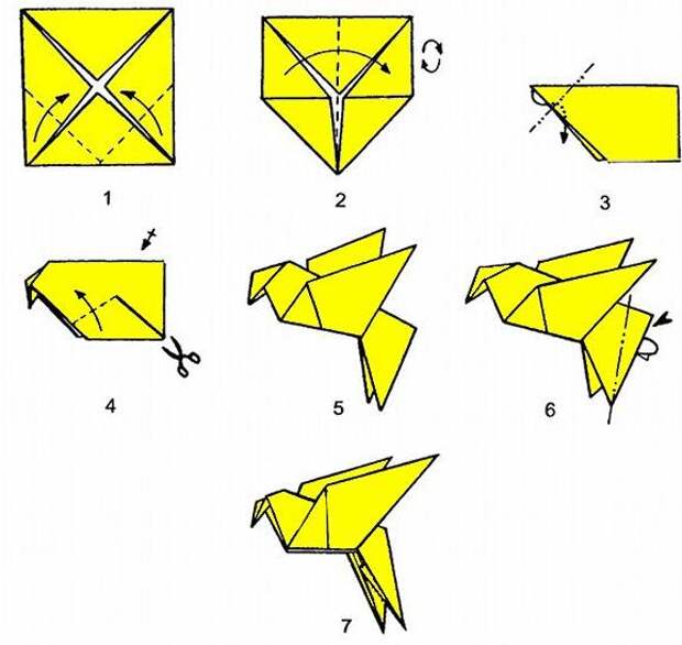 Как делать голубей из бумаги своими руками: пошаговая инструкция, особенности и схемы