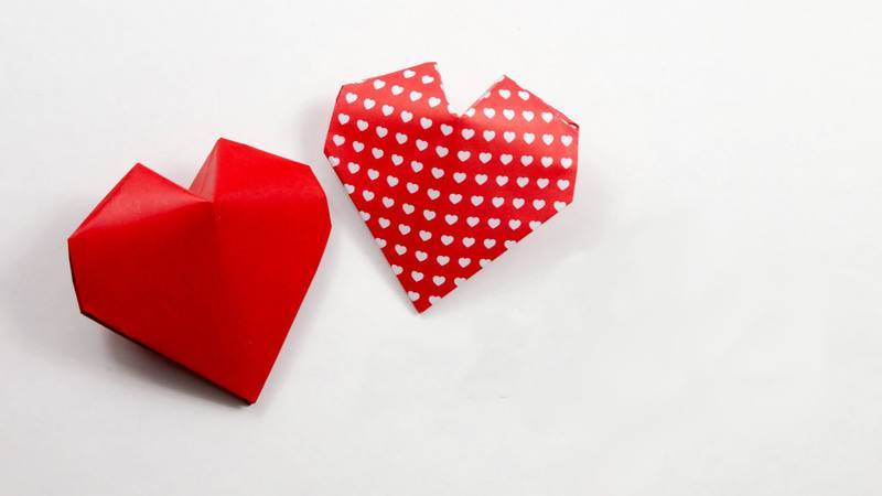 Оригами сердце: как сделать из бумаги своими руками поэтапно, схема модульного оригами для детей, шаблоны - распечатать и вырезать