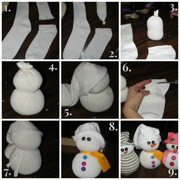 Сшить снеговика своими руками: как и из чего можно сделать большую игрушку по выкройке на длинных ножках