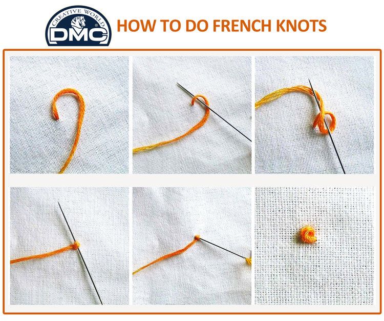 Французский узелок в вышивке крестом: как сделать для начинающих, пошагово
