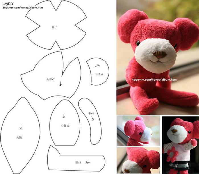 Как сделать медвежонка: пошагово учимся делать медвежонка по выкройкам из ткани + фото лучших идей для начинающих