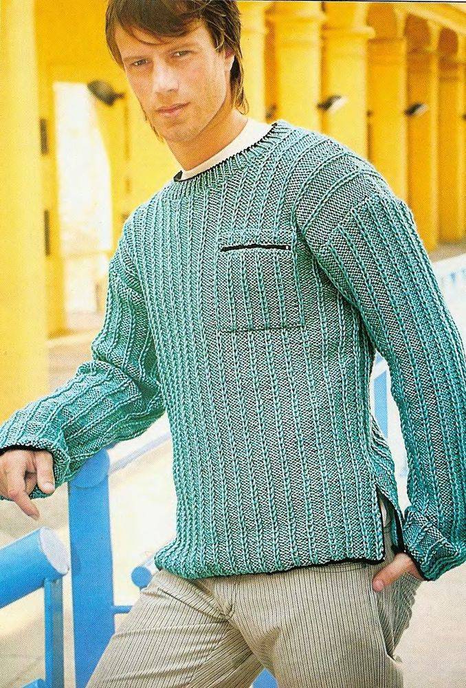 Вязание мужских свитеров спицами с описанием: схемы узоров | идеальный дом