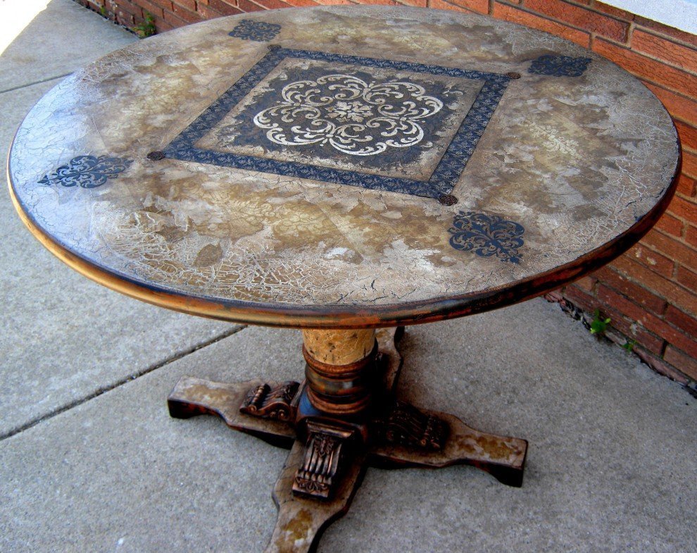 Декор старого стола своими руками: 14 легких идей