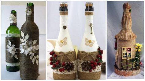 Декор бутылок: топ-100 фото вариантов декорирования бутылок своими руками. способы декора с пошаговыми инструкциями для начинающих