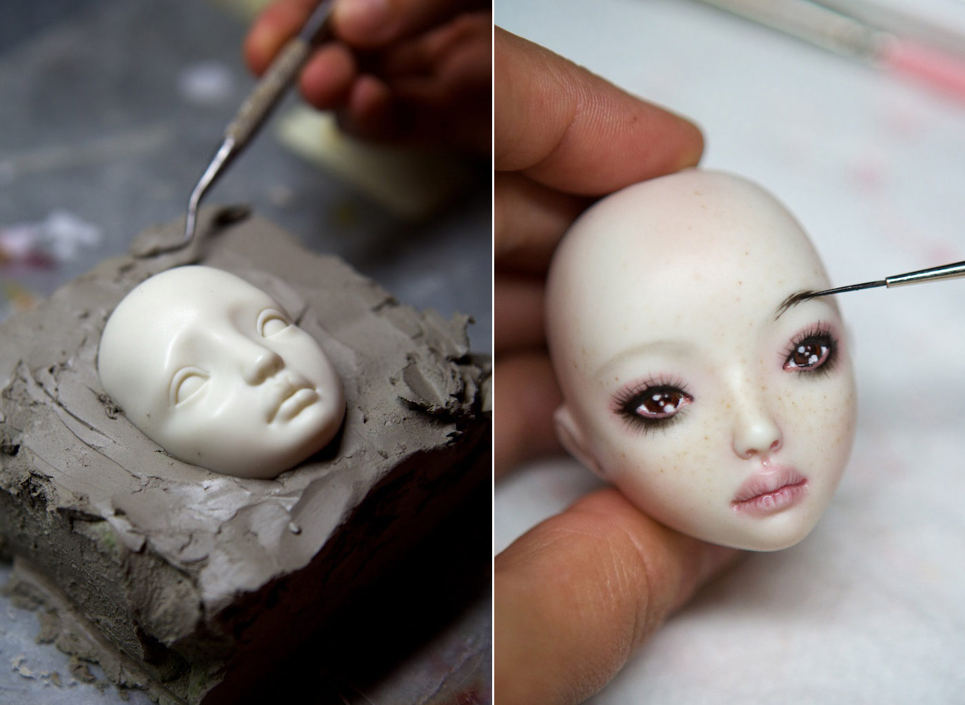 Как лепить куклу из полимерной глины