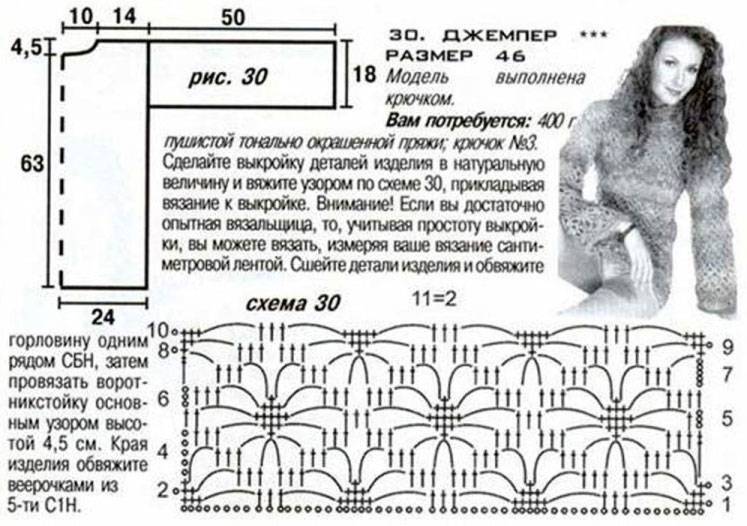 Кардиган паутинка схема