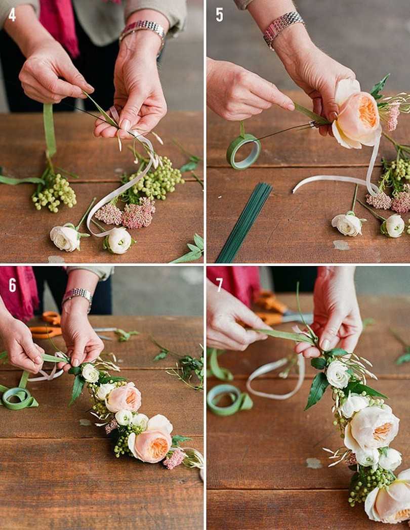 Как сделать букет невесты своими руками пошагово