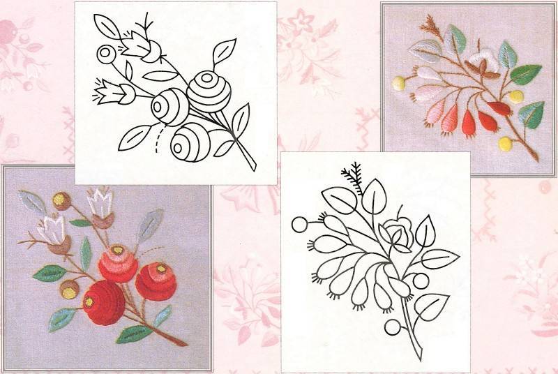 Вышивка гладью цветов: схемы и шаблоны композиций для начинающих рукодельниц