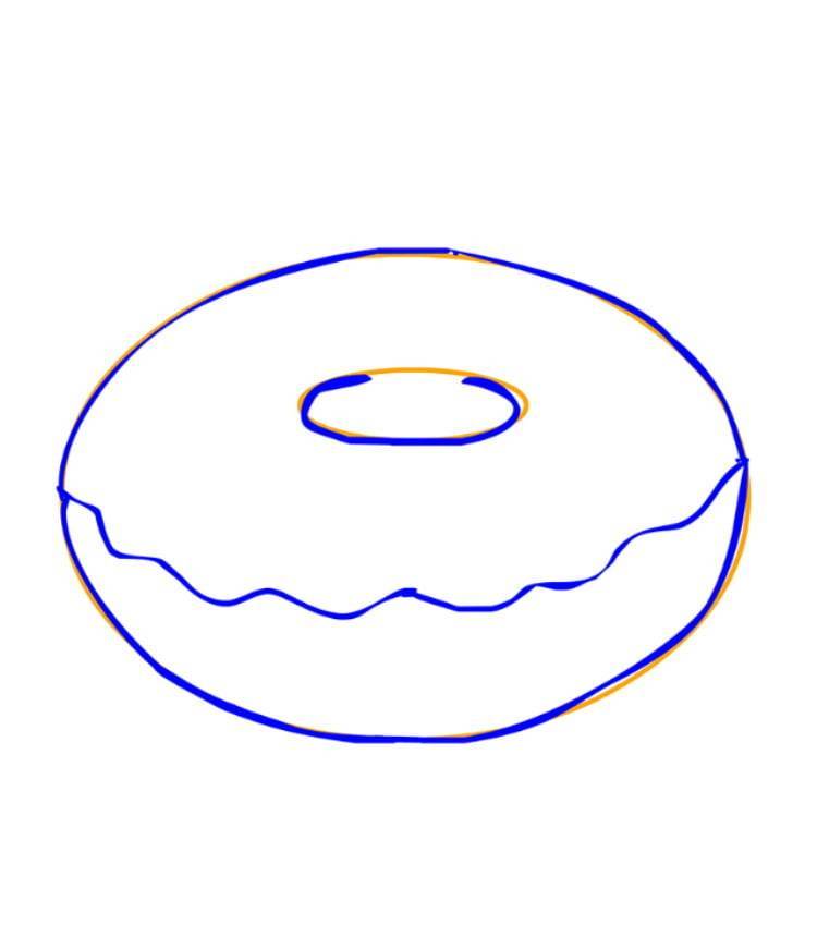 Как нарисовать пончик карандашом поэтапно. рисуем аппетитный пончик в adobe photoshop