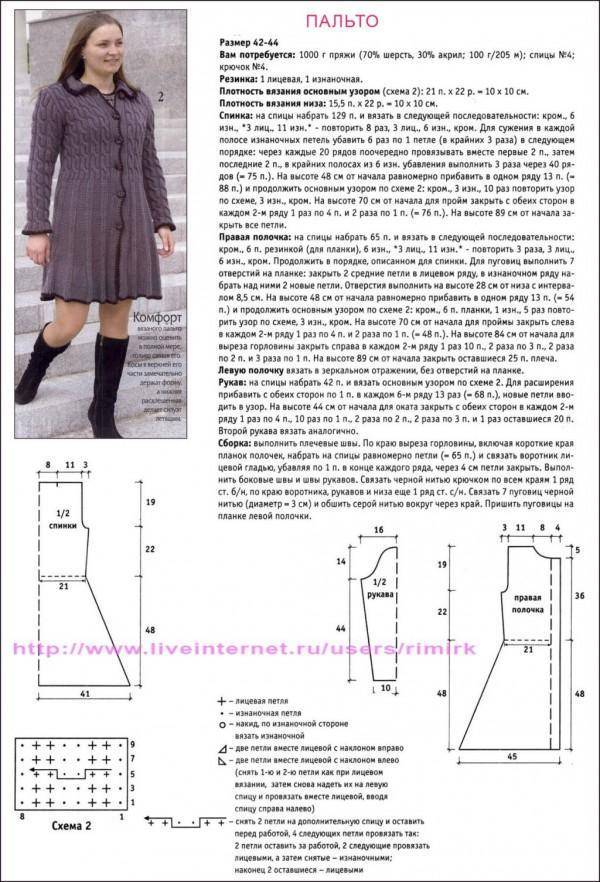 Вязание пальто: схемы и особенности пошива красивого и удобного женского и мужского пальто (115 фото)
