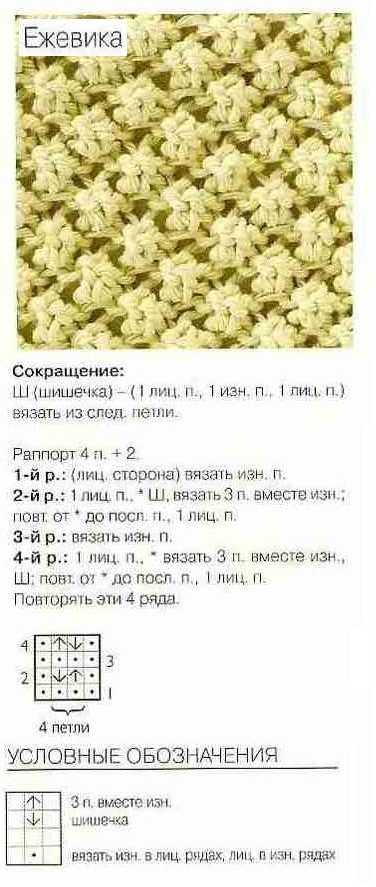 Схема букле крючком