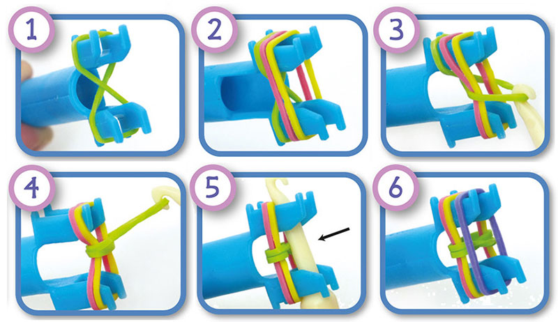 Браслет из резинок схема для начинающих