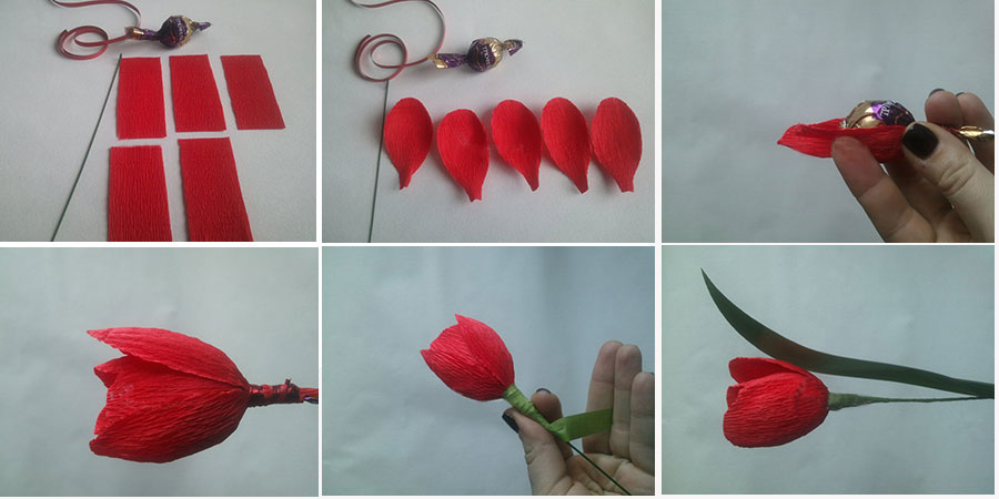 Как сделать тюльпаны своими руками, мастер-классы с пошаговыми фото